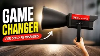 Best budget KEY LIGHT for SOLO filmmakers (The GVM 300B-AIO)