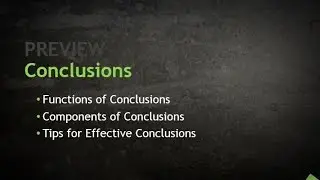 Conclusions