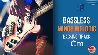 BASSLESS Backing track Smooth JAZZ  - Melodic minor in C minor (80 bpm)