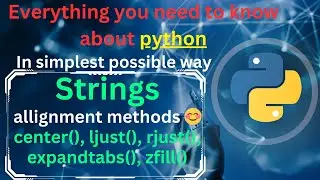 Strings alignment in python | 