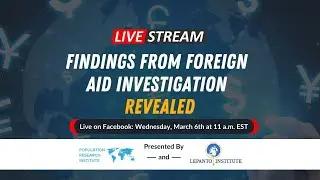 PRI and Lepanto Institute Present Findings of Foreign Aid Investigation