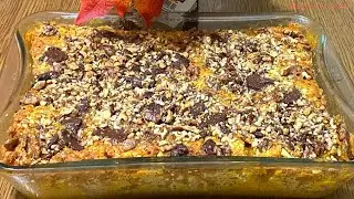 Тыквенный Кранч Пирог из тыквы. Быстро, вкусно, полезно.