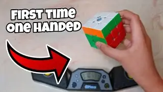 First Time Solving A Rubik's Cube One Handed....