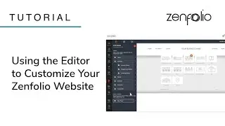 Using the Editor to Customize Your Zenfolio Website