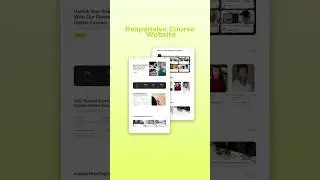 Responsive Course Website #javascript #coding #reactjs #shorts #webdevelopment #xdcode