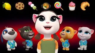 My Talking Angela 2 - SQUID DOLL SQUID GAME EATING BY EMOJI