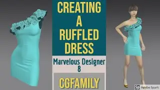 Making a Ruffled Dress in Marvelous Designer 8 - CGFamily