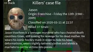 Roblox SAKTK part 53- Case Hunting Part 2- Jason's Case File