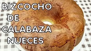 BIZCOCHO DE CALABAZA Y NUECES/RECETA FÁCIL PASO A PASO