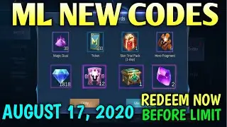 ML REDEEMPTION CODES AUGUST 17, 2020 | MOBILE LEGENDS