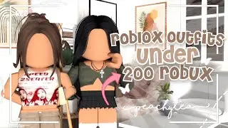 *AESTHETIC* roblox outfits UNDER 200 ROBUX | w codes | peachytea