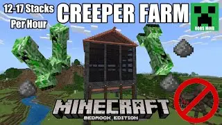 Minecraft Bedrock CREEPER FARM