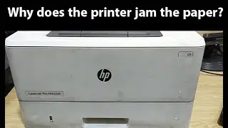 HP Laser Jet Pro M402dn Tray 1 Paper Jam Problem Solve || Why does the printer jam the paper ?