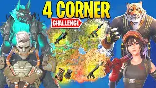 The 4 CORNER MYTHIC BOSS Challenge In Fortnite