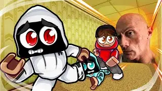 We Tried Surviving On Roblox EVADE!
