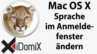 Sprache im Anmeldefenster ändern Mac OS X Login Screen Language