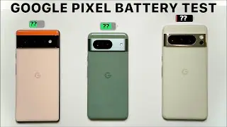 SHOCKING! Pixel 6 vs Pixel 8 vs Pixel 8 Pro BATTERY TEST!
