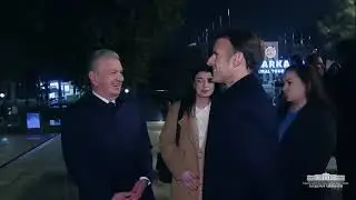 Эммануэль Макрон и Шавкат Мирзиёев прогулялись по ночному Самарканду!