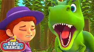 ¡La madre T-Rex está muy enojada! | Dino Ranch Español