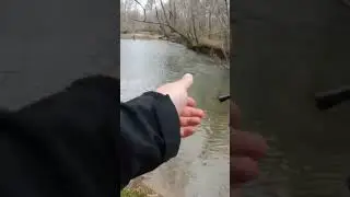 Fishing a creek off the highway