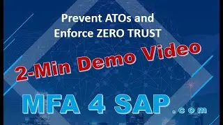 How MFA Inside SAP will Enforce Zero Trust for SAP Functions - Must watch 2-Min bioLock Mini Demo