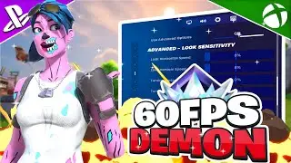 *60FPS* DEMON 😈 + *NEW* BEST Controller Settings For Fortnite CHAPTER 6! (PS4/PS5/XBOX/PC)
