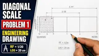 diagonal scale engineering drawing | scales in engineering drawing | Engineering Drawing | 6.2