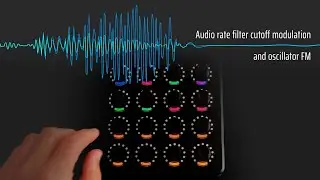 Audio rate filter cutoff modulation + oscillator FM