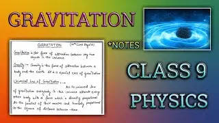 Class 9 Physics Chapter 10 CBSE  Notes | Class 9 Gravitation Notes | #gravitation