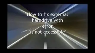 How to fix Error is not accessible on external harddrive/flashdisk?