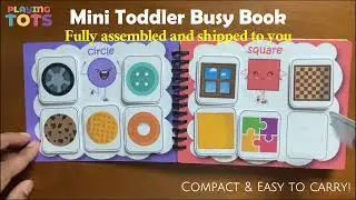 Shapes Sorting, Mini Toddler Busy Book VOL7, Preschool Learning, Pre-k