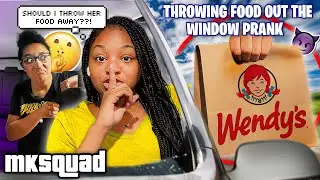THROWING FOOD OUT THE WINDOW PRANK🤣