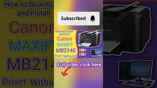 Canon MAXIFY MB2140 Printer Driver setup.Canon MAXIFY MB2140 printer connect with computer.#canon