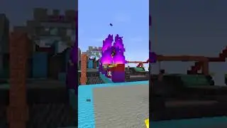Fireballs coming to the rescue #minecraftshorts #cubecraftbedwars #cubecraft