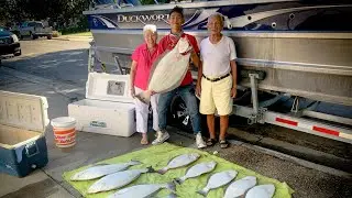 Successful early august halibut fishing in san francisco // quick limits // wake n bait 8.2.20