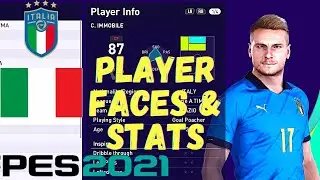 PES 2021 | Italy | Player Faces & Stats (Data Pack 3.0)