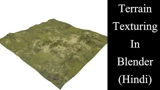 Terrain texture painting in blender (Hindi) | Blender advance texturing |