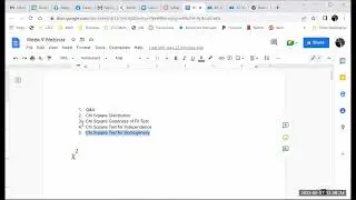 Week 9 Webinar on Chi Square Tests