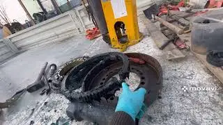Китайский Faw (donfeng) приехал с проблемой не поворачивает кран