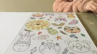 Colouring in of cartoon animals - Part 2