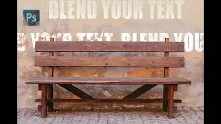 How to Blend/match your text with texture.
