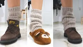 Crochet Easy Knit Look Leg Warmers / Boot Cuff