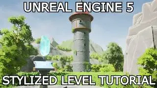 Unreal Engine 5 Stylized/Lowpoly Tutorial - How to make a Stylized Medieval level