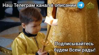 Артём помогал папе на Божественной литургии в Храме 