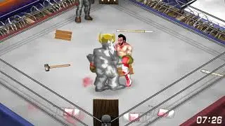 Fire Pro Wrestling World: Landmine Deathmatch: Eddie Lobo vs Smithy