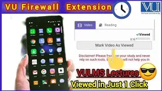 VULMS Lectures Viewed in Just 1 Click✅😎|How to Add Extension in Mobile Phone 📲|Complete Guidelines✨