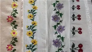 beautiful trending cross-stitch borderline ideas #embroidery