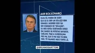 Bolsonaro reclama de redes sociais #Deefake de voz