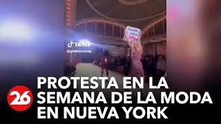 EEUU | Protesta en Semana de la Moda en Nueva York