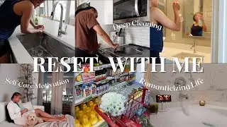 RESET WITH ME|CLEANING THERAPY, ORGANIZING, SELF CARE MOTIVATION, PREPARING FOR A GOOD WEEK